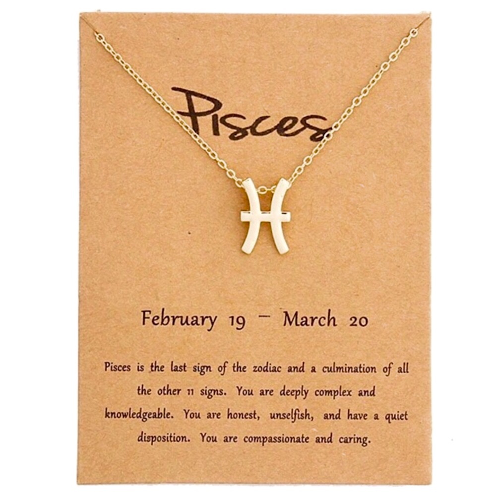 Minimalist Zodiac Sign Minimalist Charm Necklace - Picture 12 of 16
